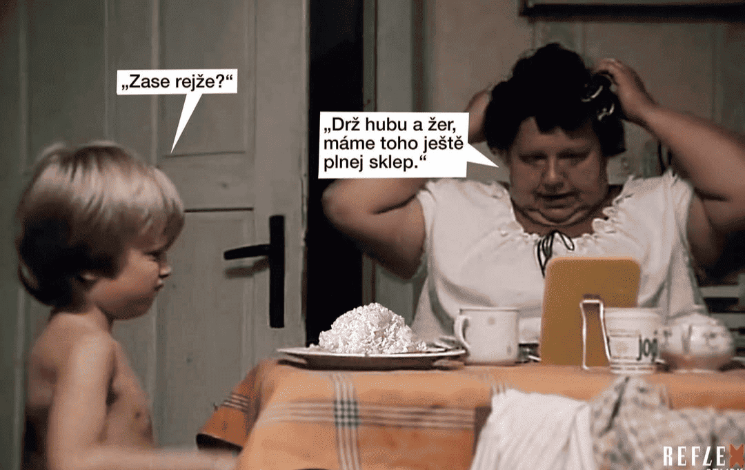 Babička nákupy na rok