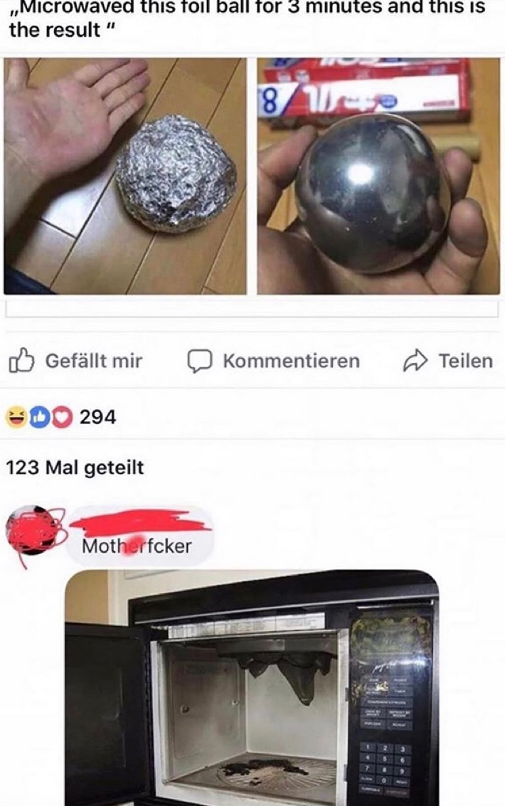 Byl to složitý proces, zničil jsem novou mikrovlnku, ale máma mě určitě pochválí, až přijde domů...