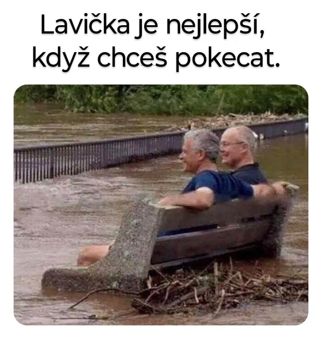 Pokaždé tě zachrání lavička